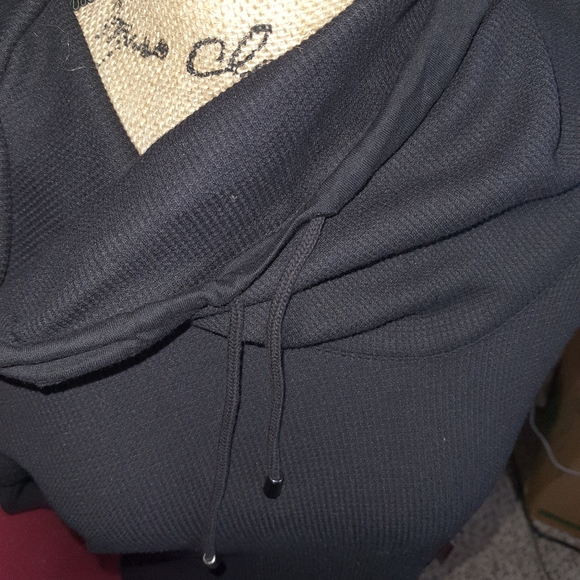 Style & Co Sport Top Drawstring Neckline Sweater - Picture 2 of 4